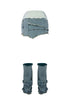 Amour Denim Slit Mini Skirt With Leg Warmers SKIRT EDGE